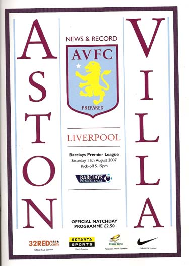 Aston Villa FC v Liverpool FC